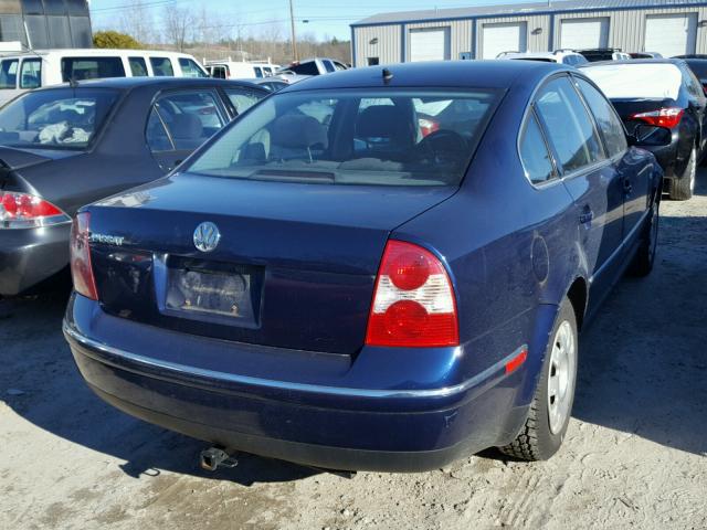 WVWPD63B72P222645 - 2002 VOLKSWAGEN PASSAT GLS BLUE photo 4