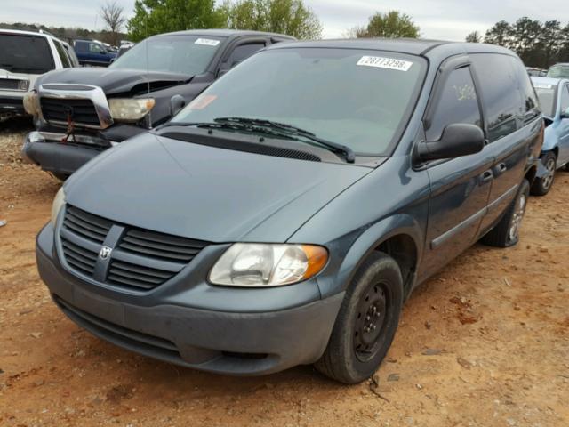 1D4GP25B65B130718 - 2005 DODGE CARAVAN SE BLUE photo 2