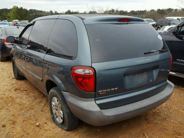 1D4GP25B65B130718 - 2005 DODGE CARAVAN SE BLUE photo 3