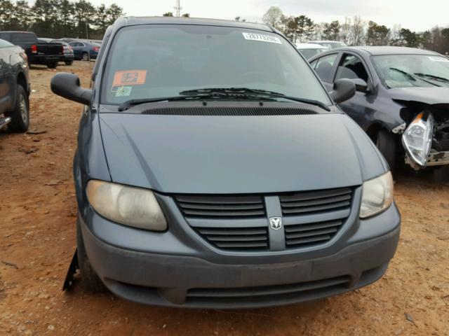 1D4GP25B65B130718 - 2005 DODGE CARAVAN SE BLUE photo 9