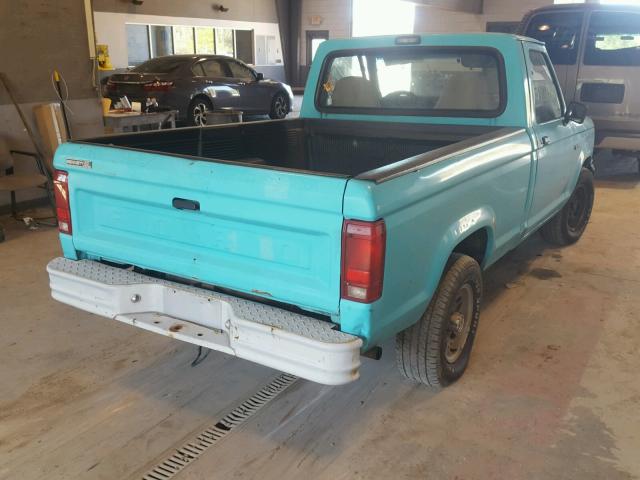 1FTCR10U9NTA55872 - 1992 FORD RANGER TEAL photo 4