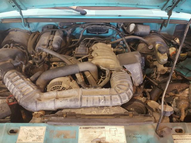 1FTCR10U9NTA55872 - 1992 FORD RANGER TEAL photo 7