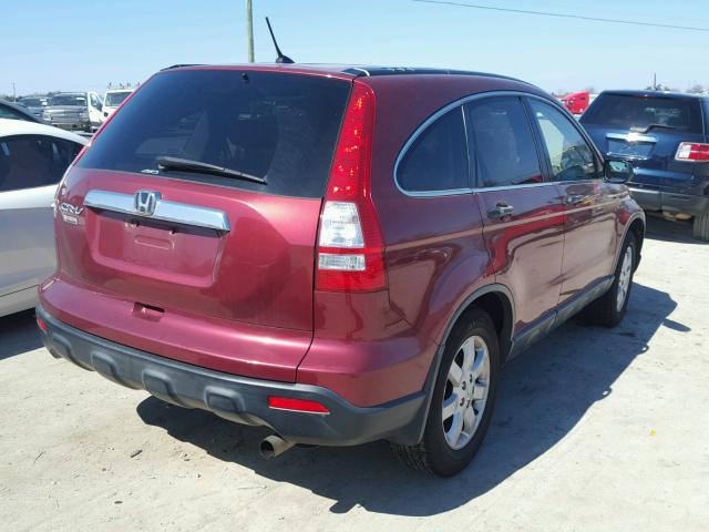 JHLRE48537C080616 - 2007 HONDA CR-V EX RED photo 4