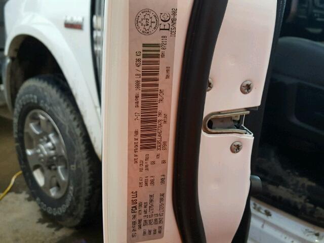 3C6UR5JJ4HG776478 - 2017 RAM 2500 SLT WHITE photo 10