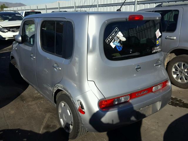 JN8AZ2KR1BT206807 - 2011 NISSAN CUBE BASE SILVER photo 3