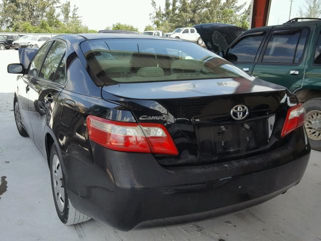 4T1BE46K19U408647 - 2009 TOYOTA CAMRY BASE BLACK photo 3