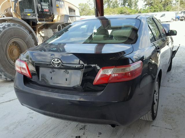 4T1BE46K19U408647 - 2009 TOYOTA CAMRY BASE BLACK photo 4