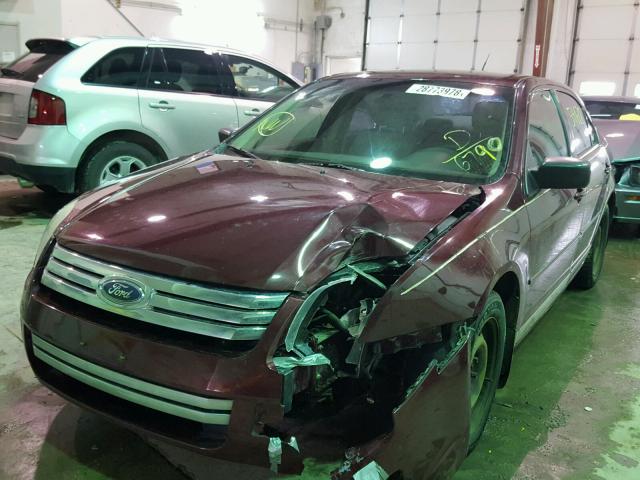 3FAHP06Z87R126790 - 2007 FORD FUSION S RED photo 2
