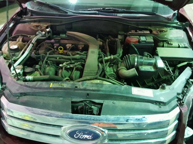 3FAHP06Z87R126790 - 2007 FORD FUSION S RED photo 7