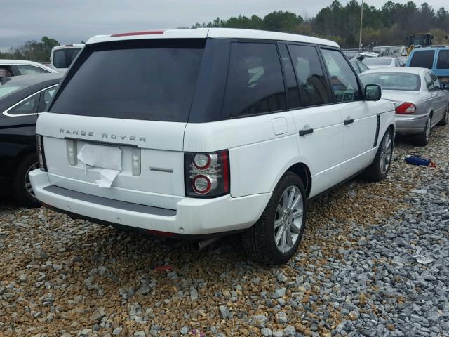 SALMF1E43BA334692 - 2011 LAND ROVER RANGE ROVE WHITE photo 4