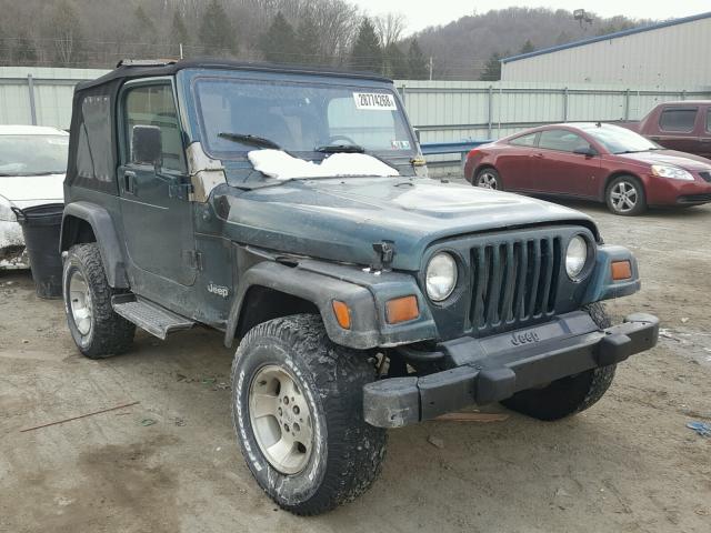 1J4FY29P7WP712904 - 1998 JEEP WRANGLER / GREEN photo 1