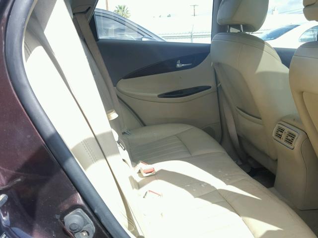 JN1AJ0HP1AM701758 - 2010 INFINITI EX35 BASE PURPLE photo 6