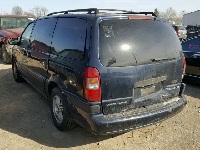 1GNDX03E33D125874 - 2003 CHEVROLET VENTURE BLUE photo 3