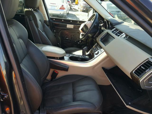 SALWR2WF4EA321704 - 2014 LAND ROVER RANGE ROVE CHARCOAL photo 5