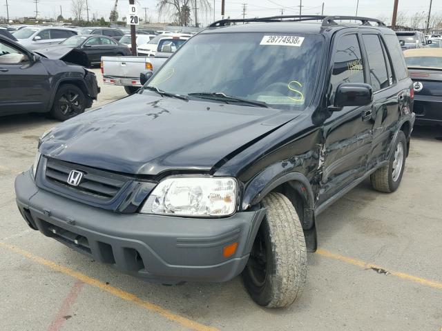 JHLRD28411S001715 - 2001 HONDA CR-V LX BLACK photo 2