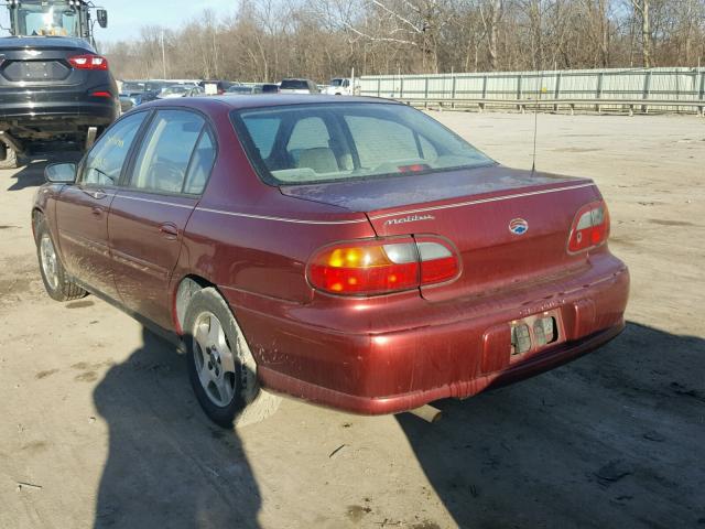 1G1ND52J03M696166 - 2003 CHEVROLET MALIBU MAROON photo 3