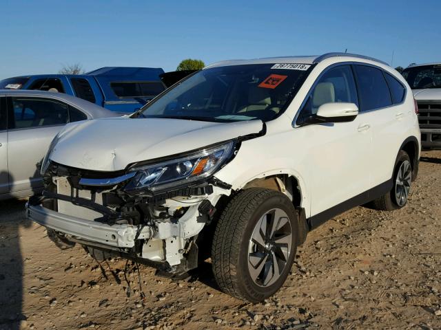 5J6RM3H96GL003195 - 2016 HONDA CR-V TOURI WHITE photo 2