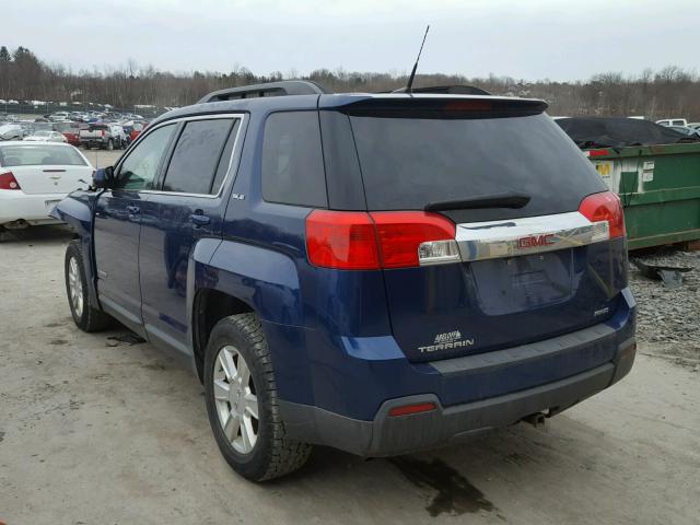 2CTFLEEW2A6387613 - 2010 GMC TERRAIN SL BLUE photo 3