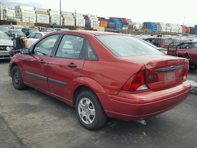 1FAFP33Z64W204067 - 2004 FORD FOCUS LX RED photo 3