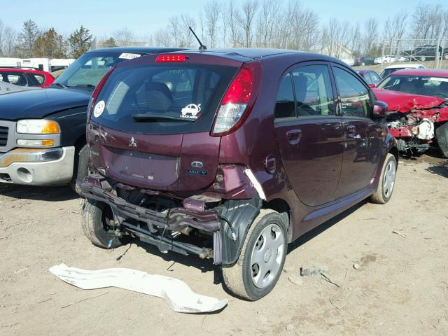 JA3215H13CU025793 - 2012 MITSUBISHI I MIEV ES MAROON photo 4