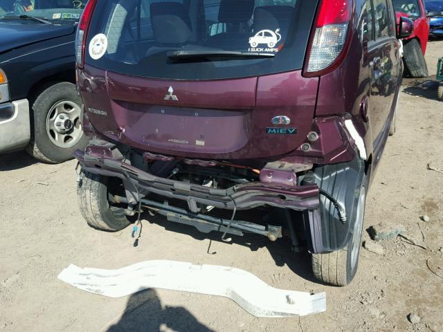 JA3215H13CU025793 - 2012 MITSUBISHI I MIEV ES MAROON photo 9