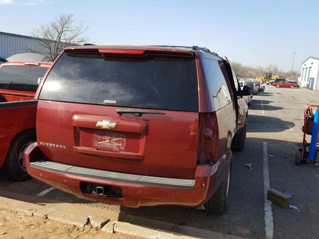 3GNFC16J58G199911 - 2008 CHEVROLET SUBURBAN C BURGUNDY photo 4