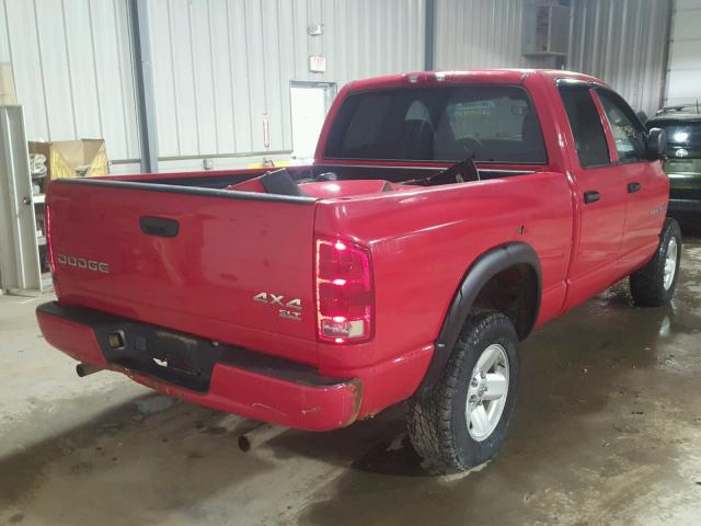 1D7HU18N13S201773 - 2003 DODGE RAM 1500 S RED photo 4