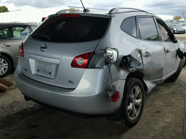 JN8AS58T79W329626 - 2009 NISSAN ROGUE S SILVER photo 4