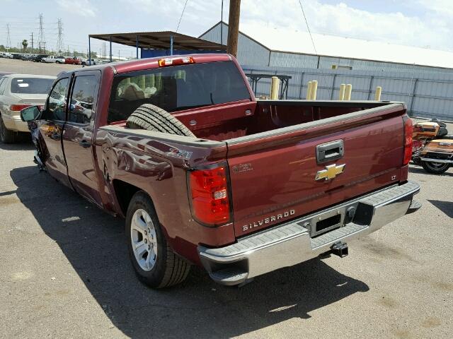 3GCPCREC6EG124192 - 2014 CHEVROLET SILVERADO MAROON photo 3