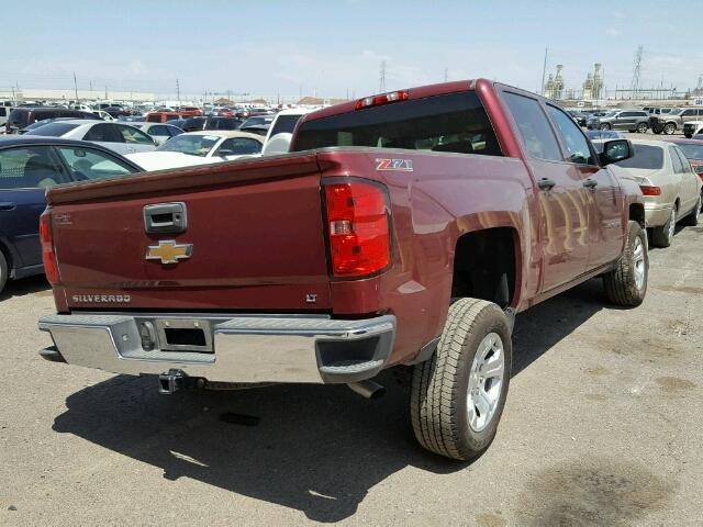 3GCPCREC6EG124192 - 2014 CHEVROLET SILVERADO MAROON photo 4