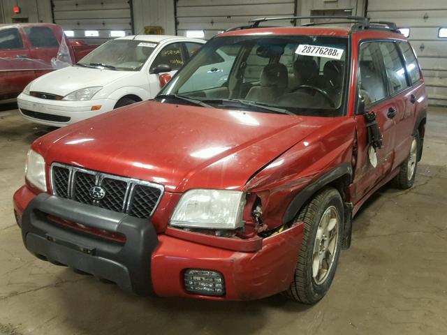 JF1SF65611H705311 - 2001 SUBARU FORESTER S RED photo 2