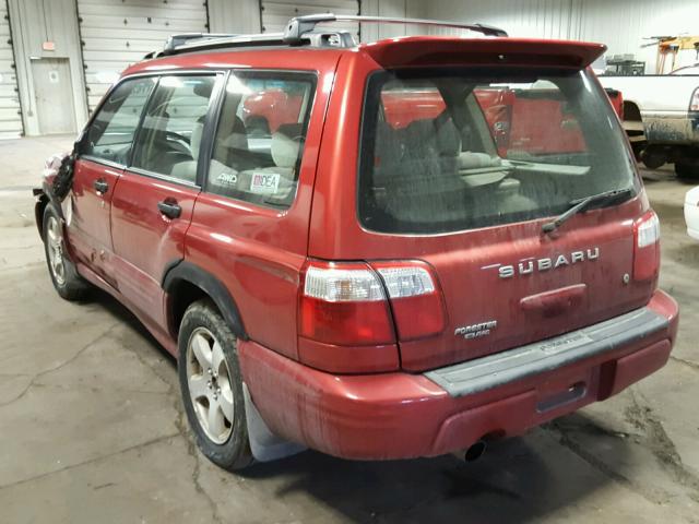 JF1SF65611H705311 - 2001 SUBARU FORESTER S RED photo 3