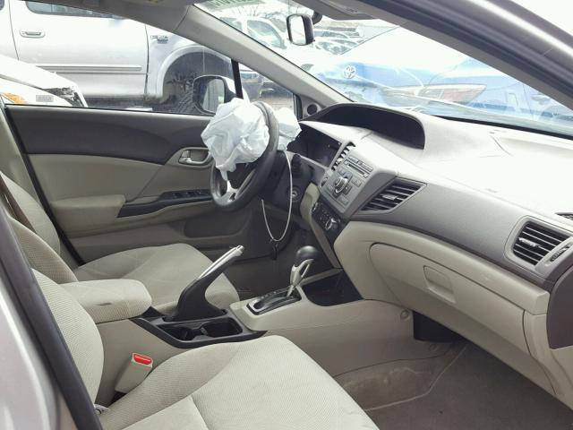 2HGFB2F87CH304327 - 2012 HONDA CIVIC EX SILVER photo 5