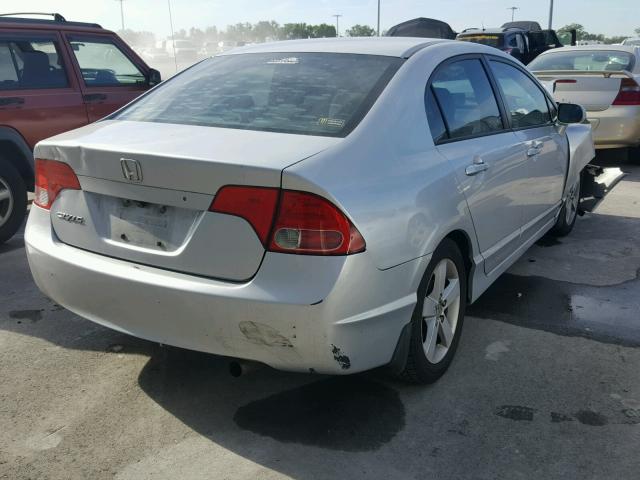 1HGFA16806L135434 - 2006 HONDA CIVIC EX SILVER photo 4