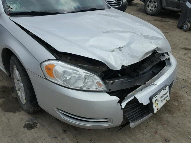 2G1WT57N791326906 - 2009 CHEVROLET IMPALA 1LT SILVER photo 9