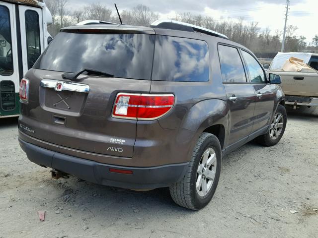 5GZEV13758J206022 - 2008 SATURN OUTLOOK XE BROWN photo 4