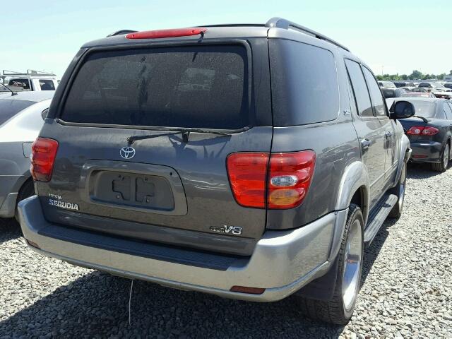 5TDZT34A63S165281 - 2003 TOYOTA SEQUOIA SR CHARCOAL photo 4