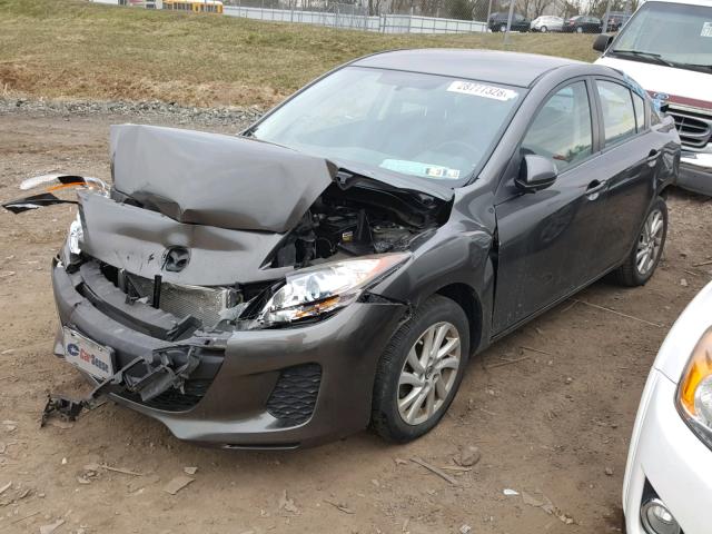 JM1BL1V81D1711193 - 2013 MAZDA 3 I GRAY photo 2