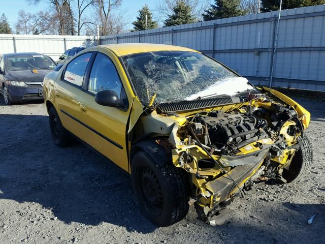 1B3ES56CX3D112138 - 2003 DODGE NEON SXT YELLOW photo 1