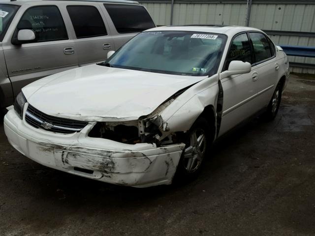 2G1WF52E859300244 - 2005 CHEVROLET IMPALA WHITE photo 2