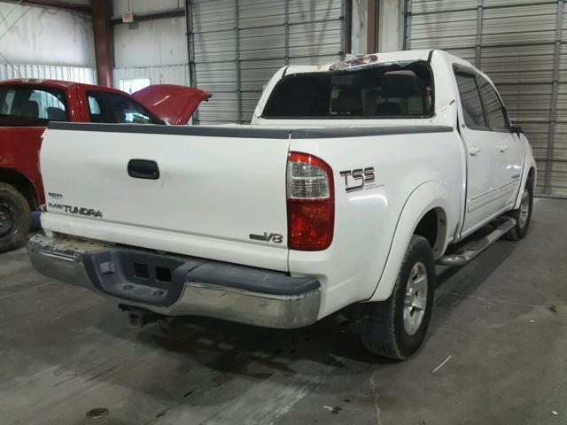 5TBET34145S466111 - 2005 TOYOTA TUNDRA DOU WHITE photo 4