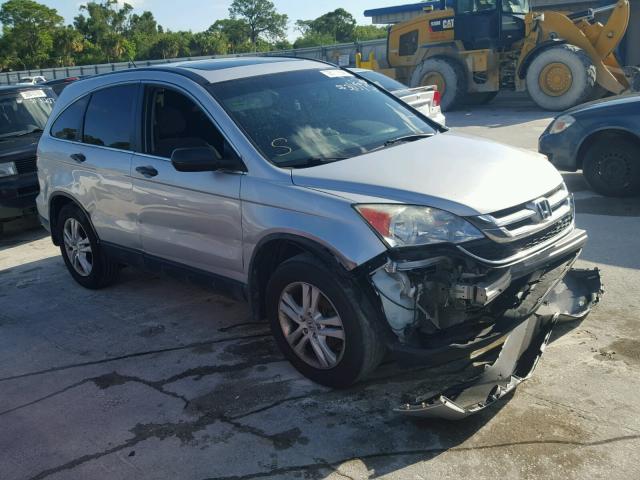 5J6RE4H5XAL066713 - 2010 HONDA CR-V EX SILVER photo 1