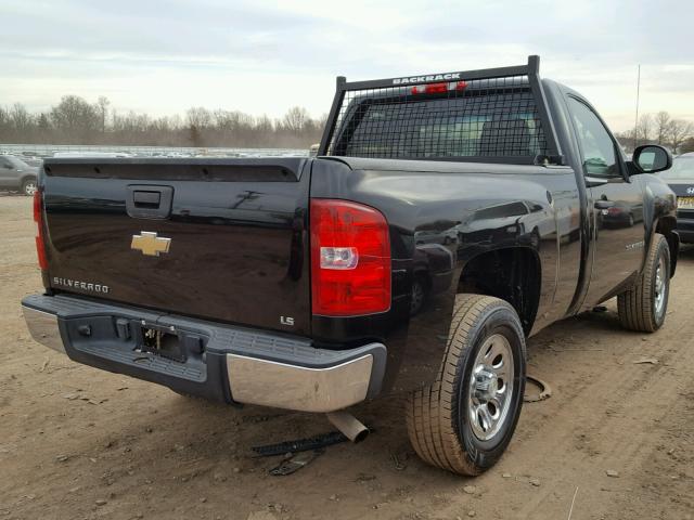 1GCEC14X48Z263089 - 2008 CHEVROLET SILVERADO BLACK photo 4