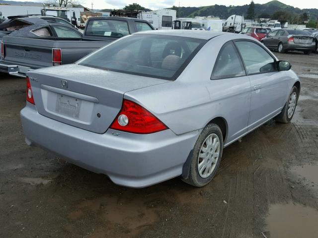 1HGEM22595L072613 - 2005 HONDA CIVIC LX SILVER photo 4