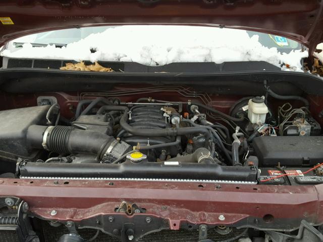 5TBDV58128S519551 - 2008 TOYOTA TUNDRA CRE MAROON photo 7