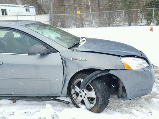 1G2ZG58B974223134 - 2007 PONTIAC G6 BASE GRAY photo 9