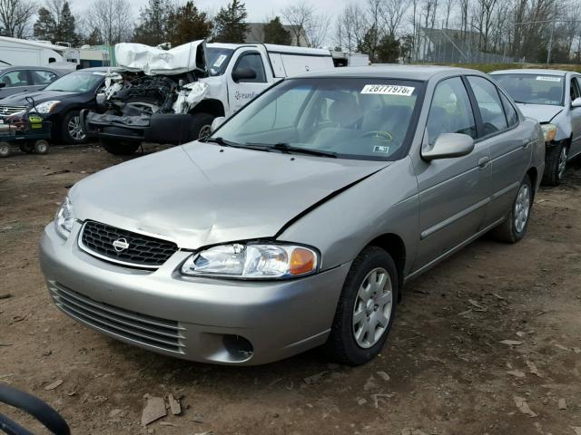 3N1CB51D42L686249 - 2002 NISSAN SENTRA XE GRAY photo 2