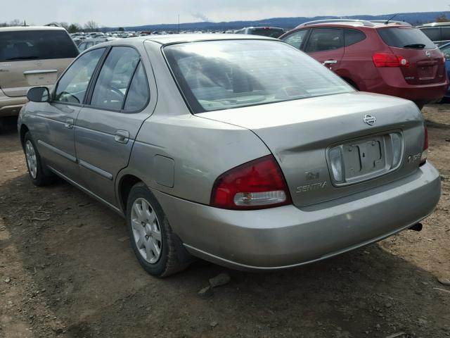 3N1CB51D42L686249 - 2002 NISSAN SENTRA XE GRAY photo 3