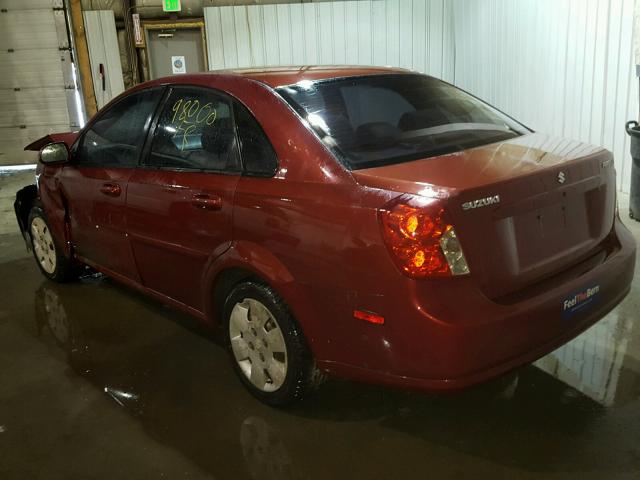 KL5JD56ZX6K278046 - 2006 SUZUKI FORENZA RED photo 3