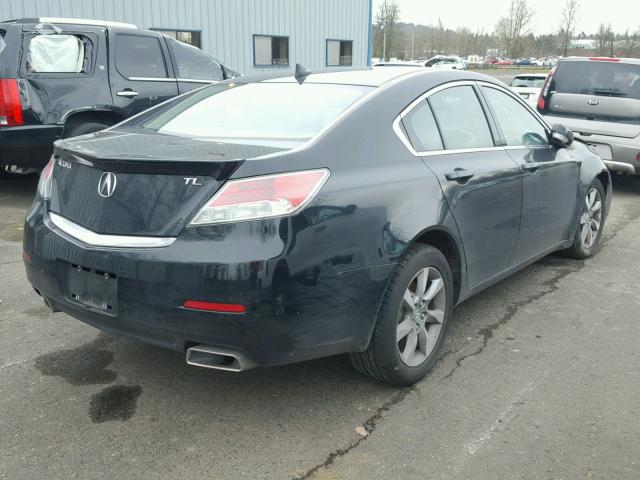 19UUA8F53CA000140 - 2012 ACURA TL BLACK photo 4